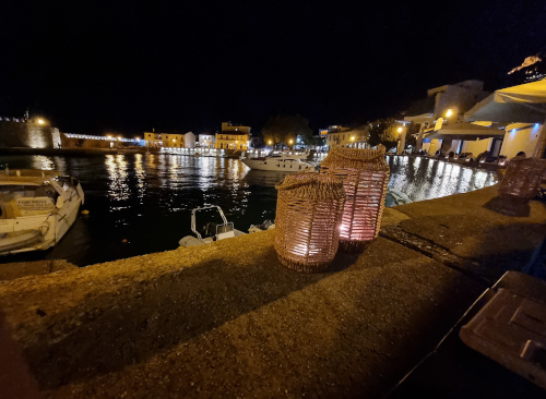 Nafpaktos bei Nacht